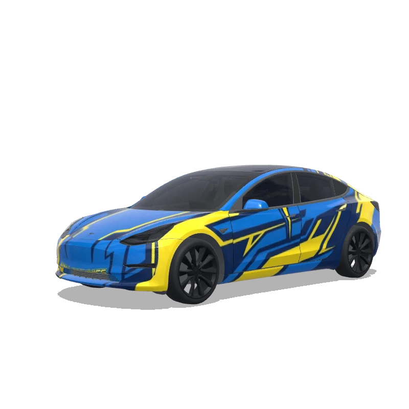 Tesla Model 3 custom wrap design