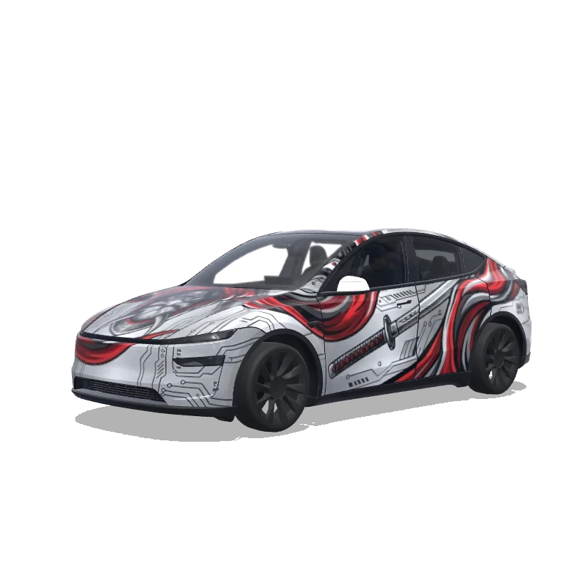 Tesla Model Y (2025+ Premium) custom wrap design