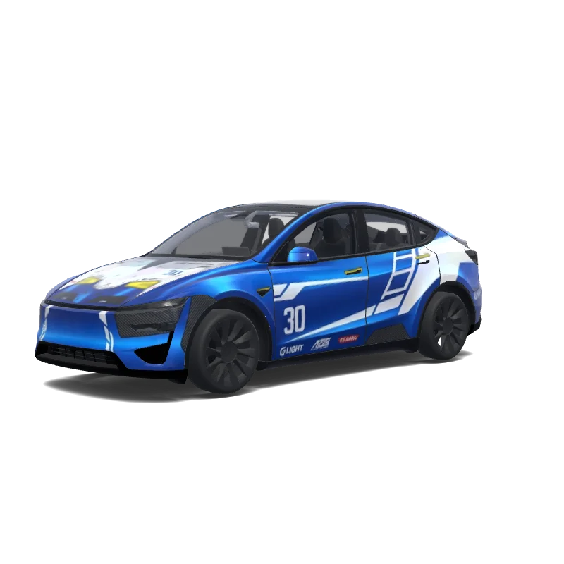 Tesla Model Y (2025+ Performance) anpassad wrap-design