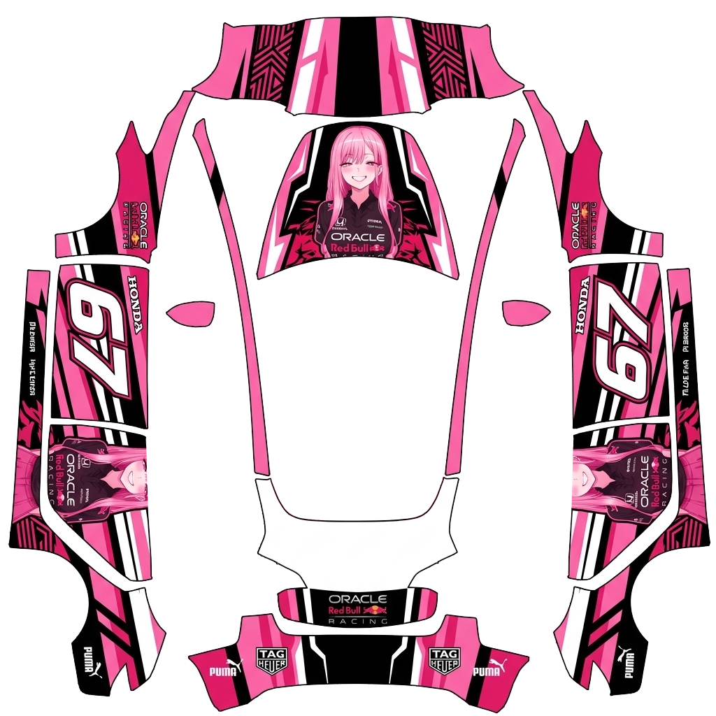 Model 3 Wrap Design - flat wrap PNG for Model 3 Paint Shop