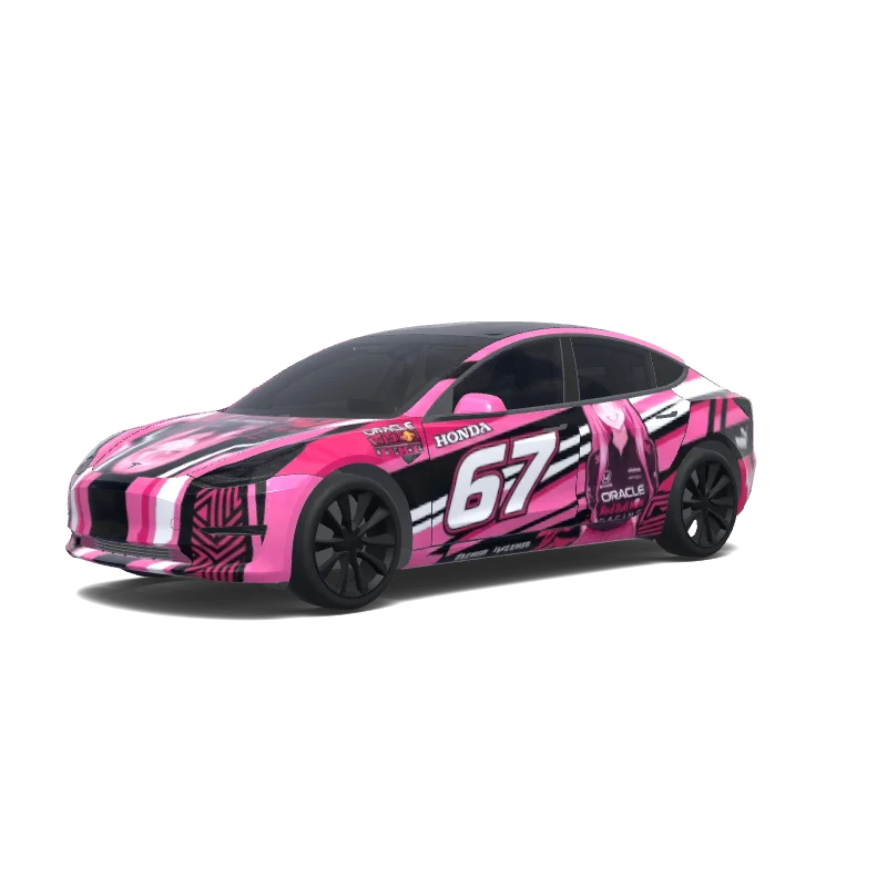 Tesla Model 3 custom wrap design
