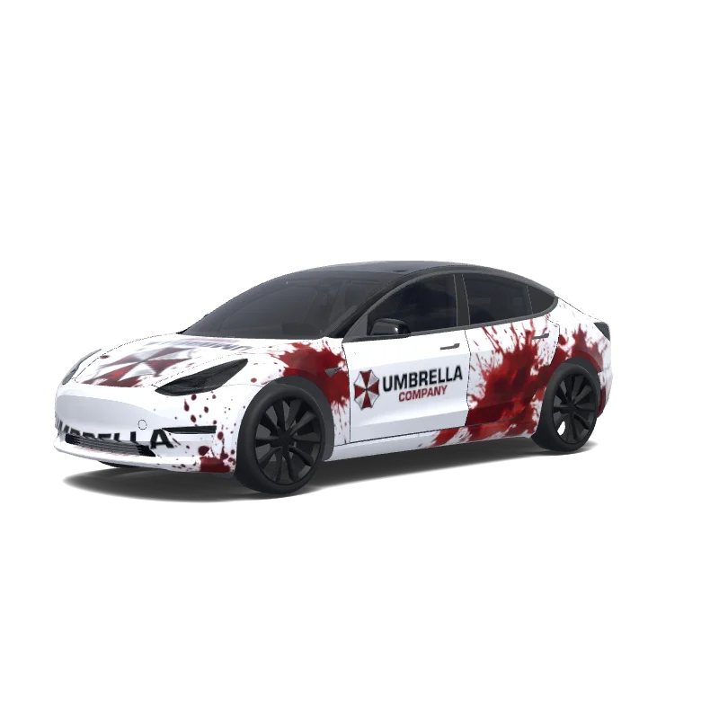 Tesla Model 3 aangepast wrap-ontwerp