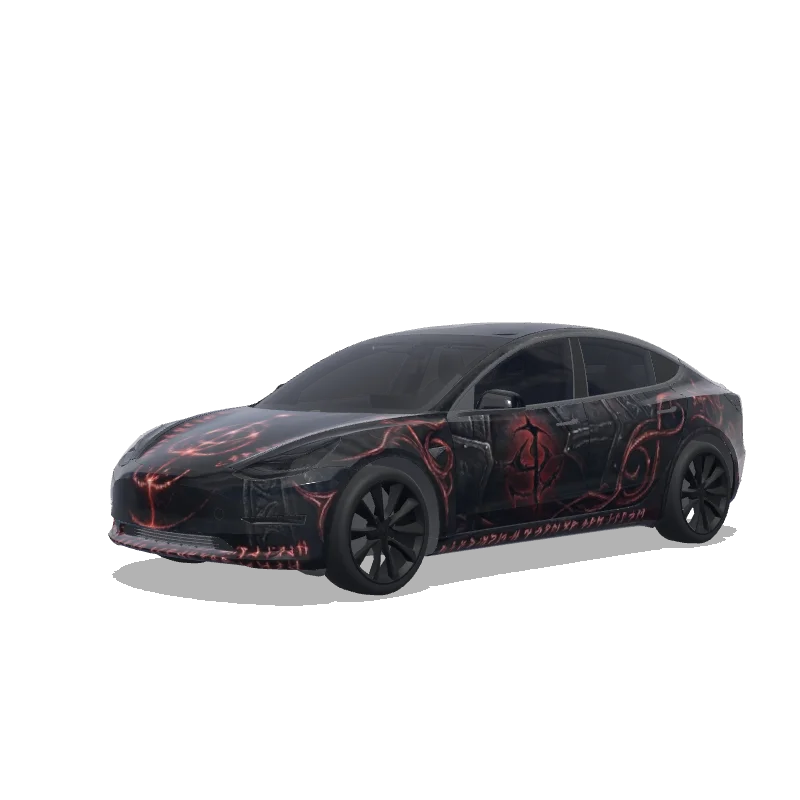 Tesla Model 3 custom wrap design