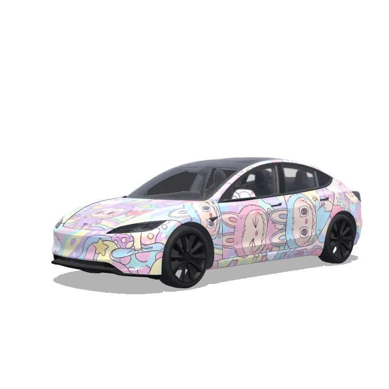 Diseño de wrap personalizado para Tesla Model 3 (2024+ Performance)