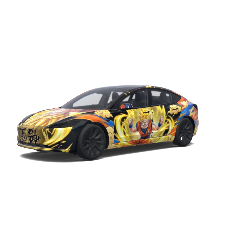 Tesla Model 3 (2024+ Standard/Premium) tilpasset wrap-design