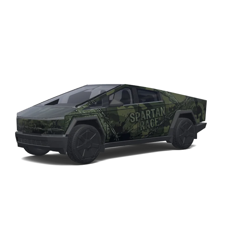 Tesla Cybertruck custom wrap design