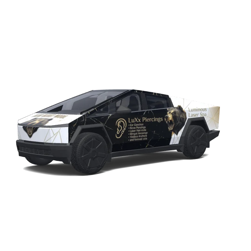 Tesla Cybertruck custom wrap design