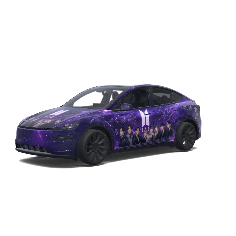 Tesla Model Y (2025+ Premium) tilpasset wrap-design