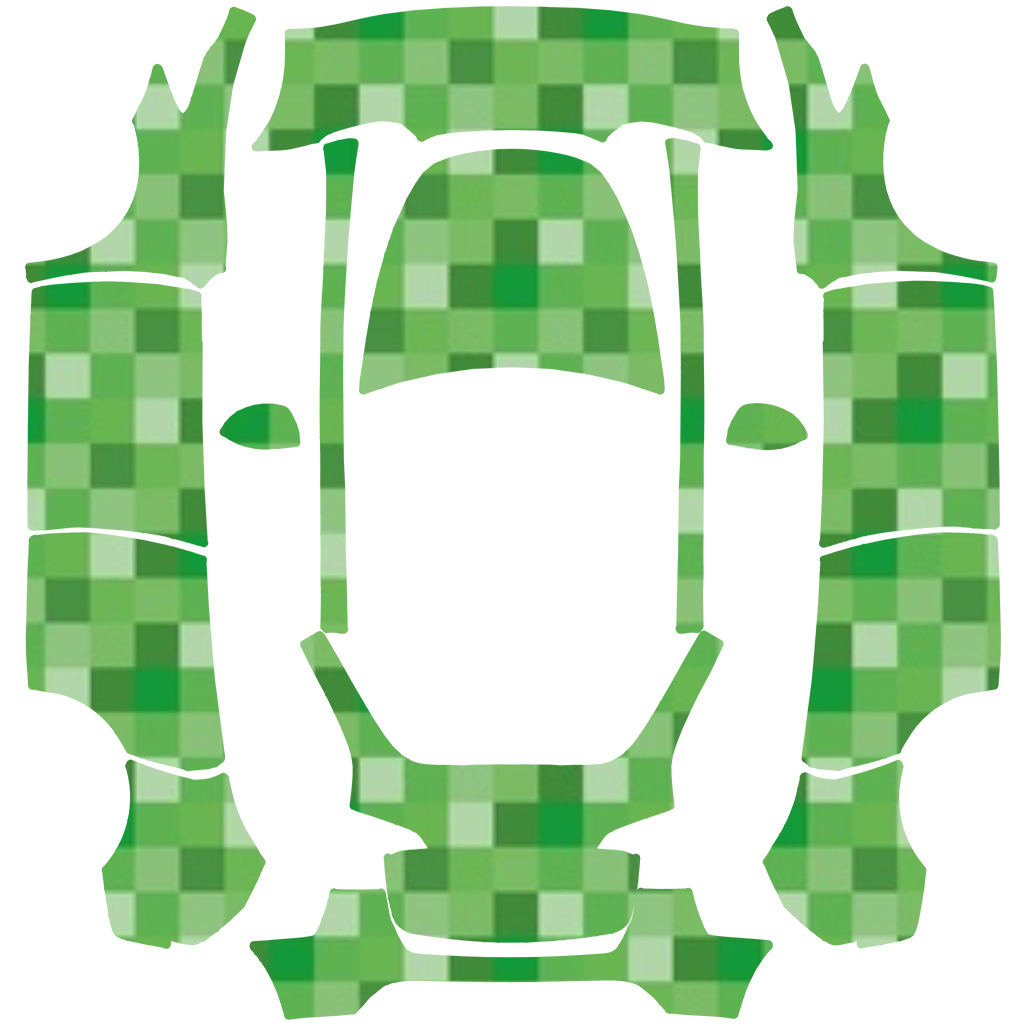 Creeper MY - flat wrap PNG for Model Y Paint Shop