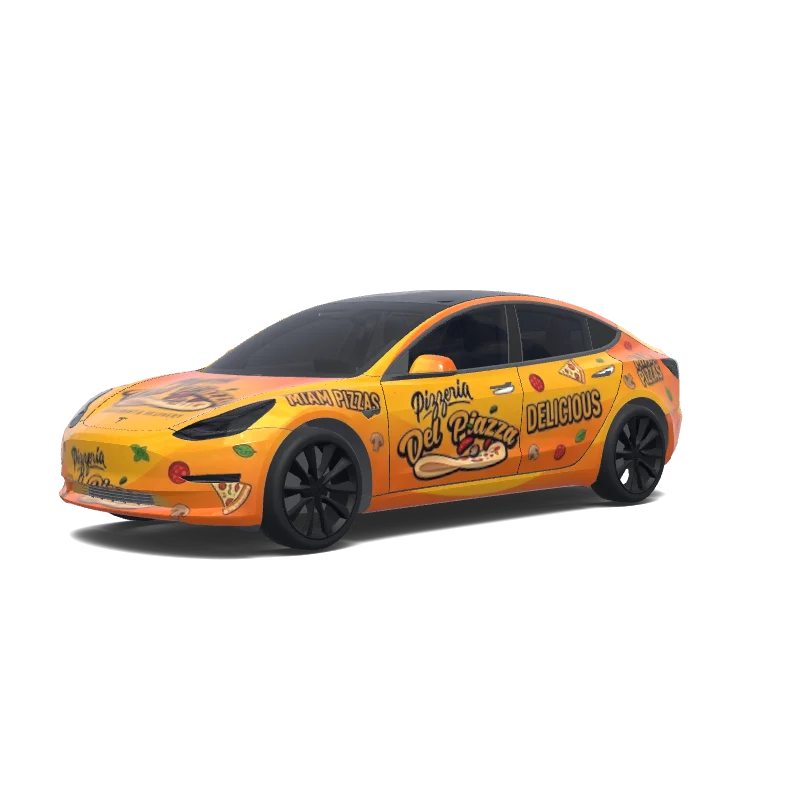 Tesla Model 3 custom wrap design