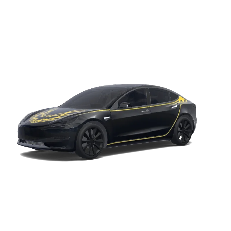 Tesla Model 3 custom wrap design