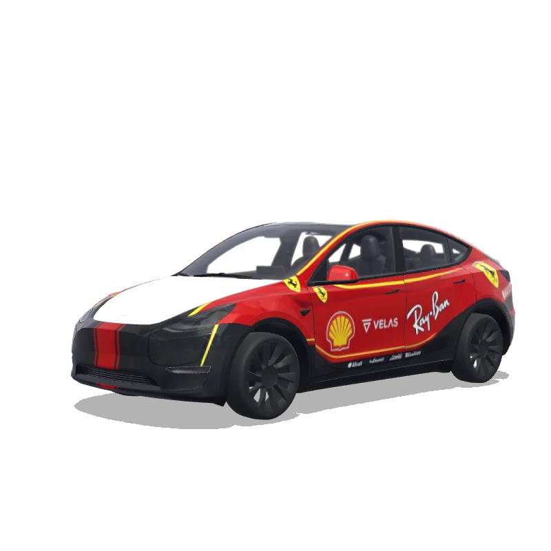 Tesla Model Y custom wrap design