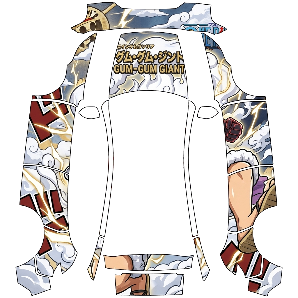Model Y Wrap Design - flat wrap PNG for Model Y (2025+ Premium) Paint Shop