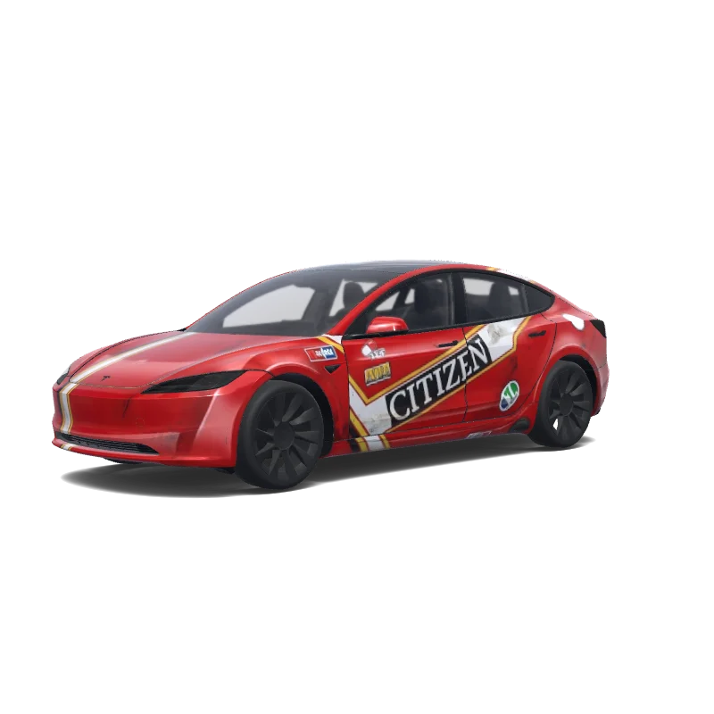 Tesla Model 3 (2024+ Standard/Premium) custom wrap design