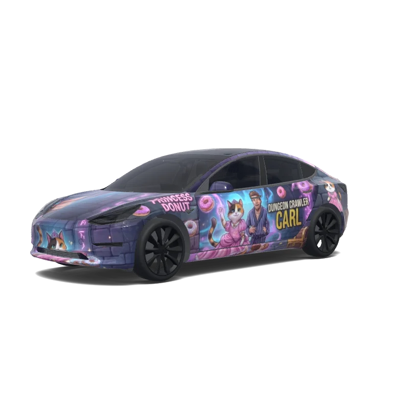 Tesla Model 3 custom wrap design