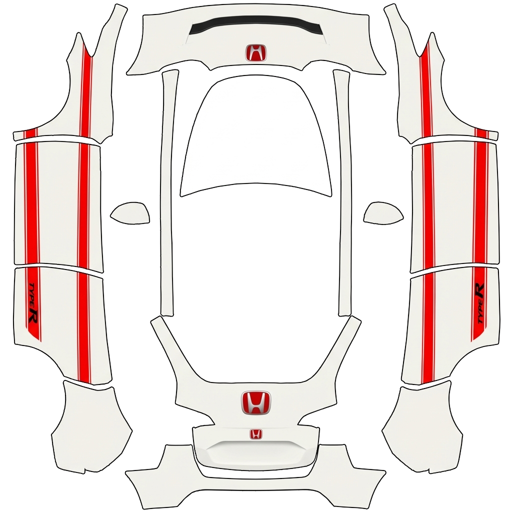 Model Y Wrap Design - flat wrap PNG for Model Y Paint Shop