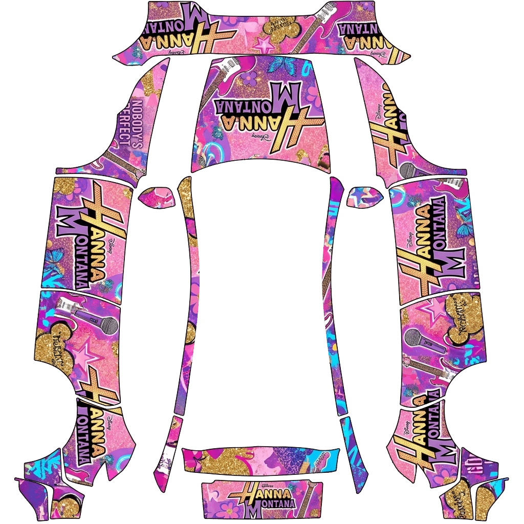 Model Y Wrap Design - flat wrap PNG for Model Y (2025+ Performance) Paint Shop