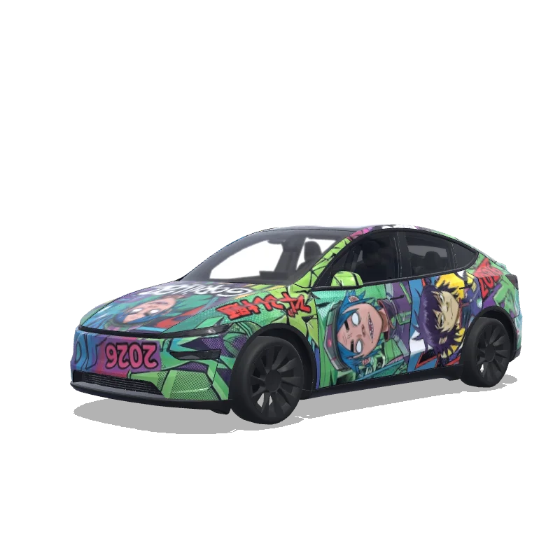 Tesla Model Y (2025+ Premium) custom wrap design