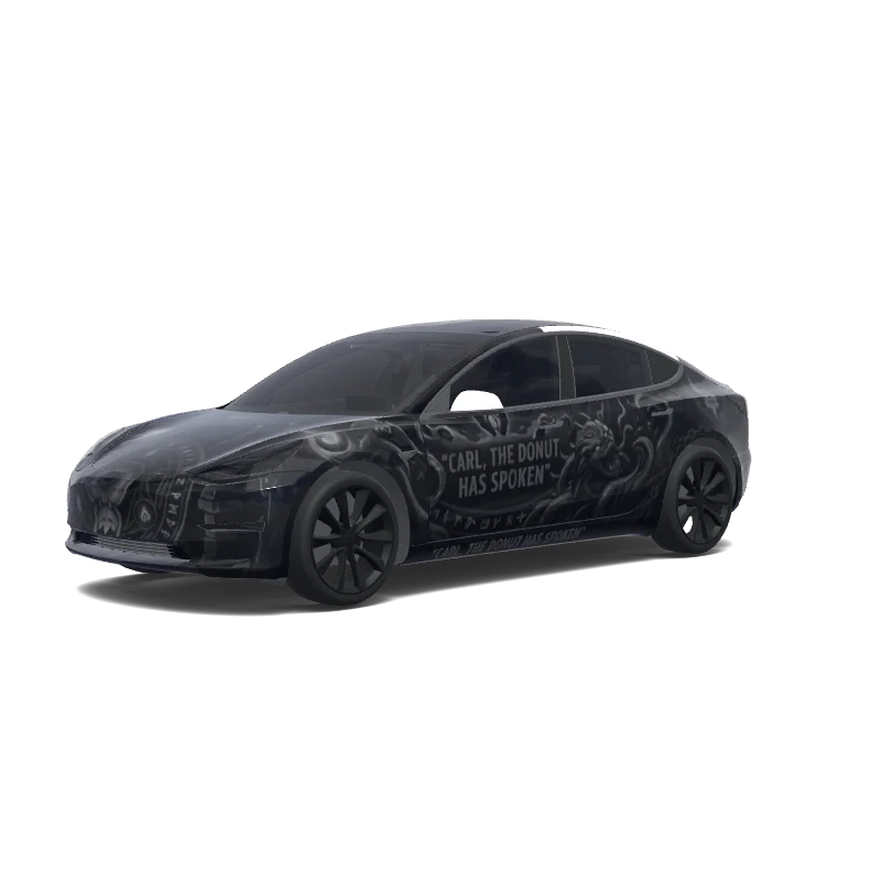 Tesla Model 3 custom wrap design