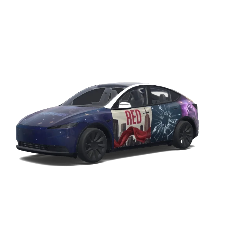 Tesla Model Y (2025+ Standard) custom wrap design
