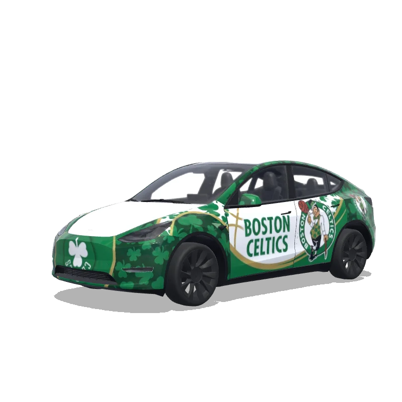 Tesla Model Y custom wrap design