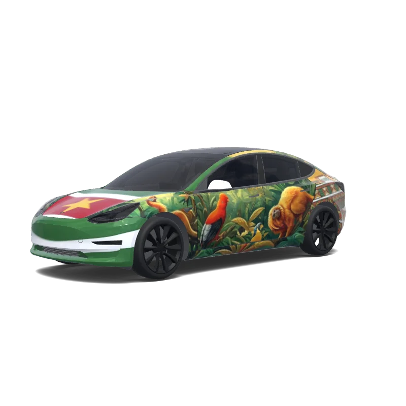 Tesla Model 3 custom wrap design