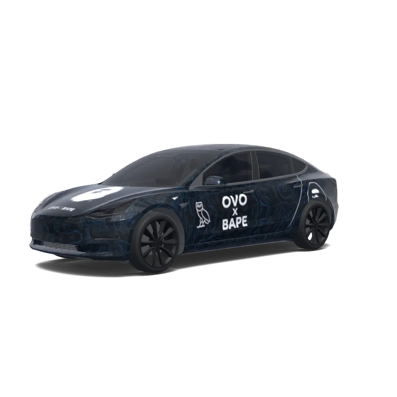 Tesla Model 3 custom wrap design