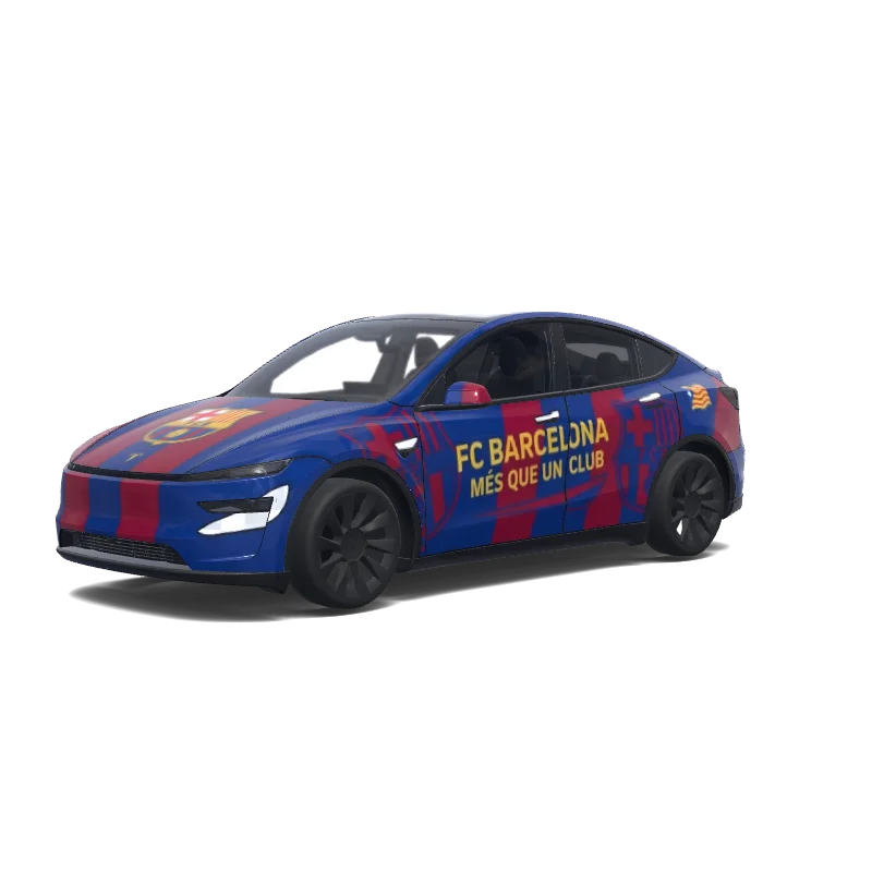 Tesla Model Y (2025+ Premium) tilpasset wrap-design