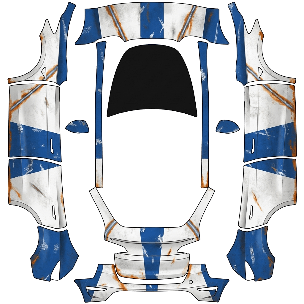 Model Y Wrap Design - flat wrap PNG for Model Y Paint Shop