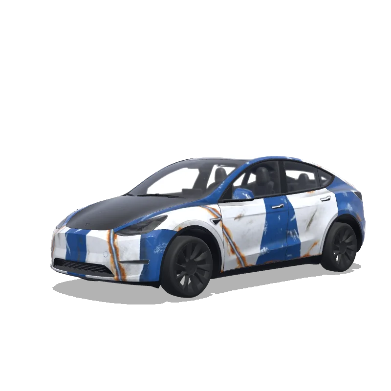 Tesla Model Y custom wrap design