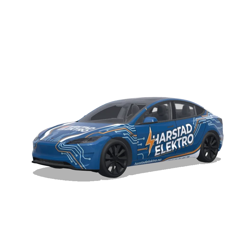 Diseño de wrap personalizado para Tesla Model 3 (2024+ Performance)