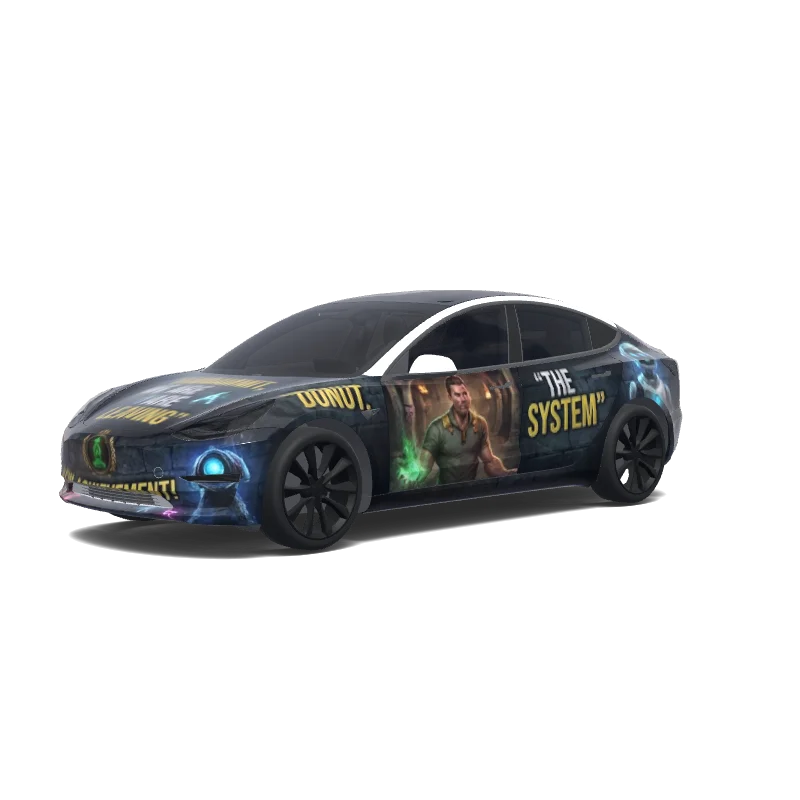 Tesla Model 3 custom wrap design