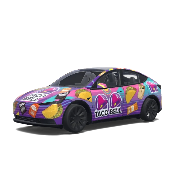 Tesla Model Y (2025+ Standard) custom wrap design