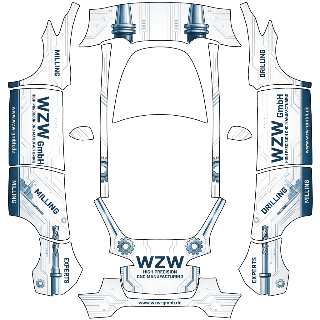 Model Y Wrap Design - flat wrap PNG for Model Y Paint Shop