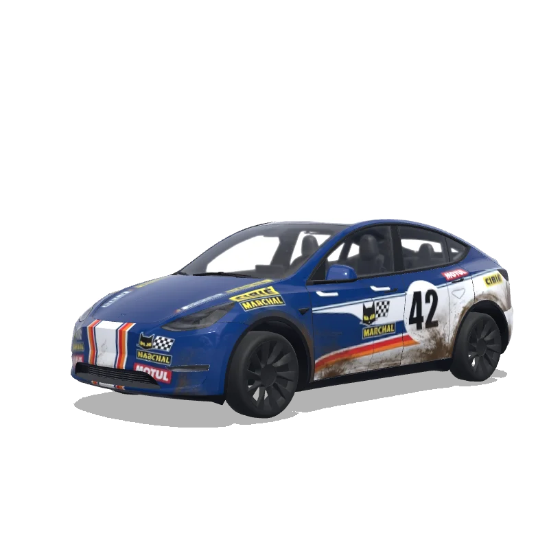 Tesla Model Y custom wrap design