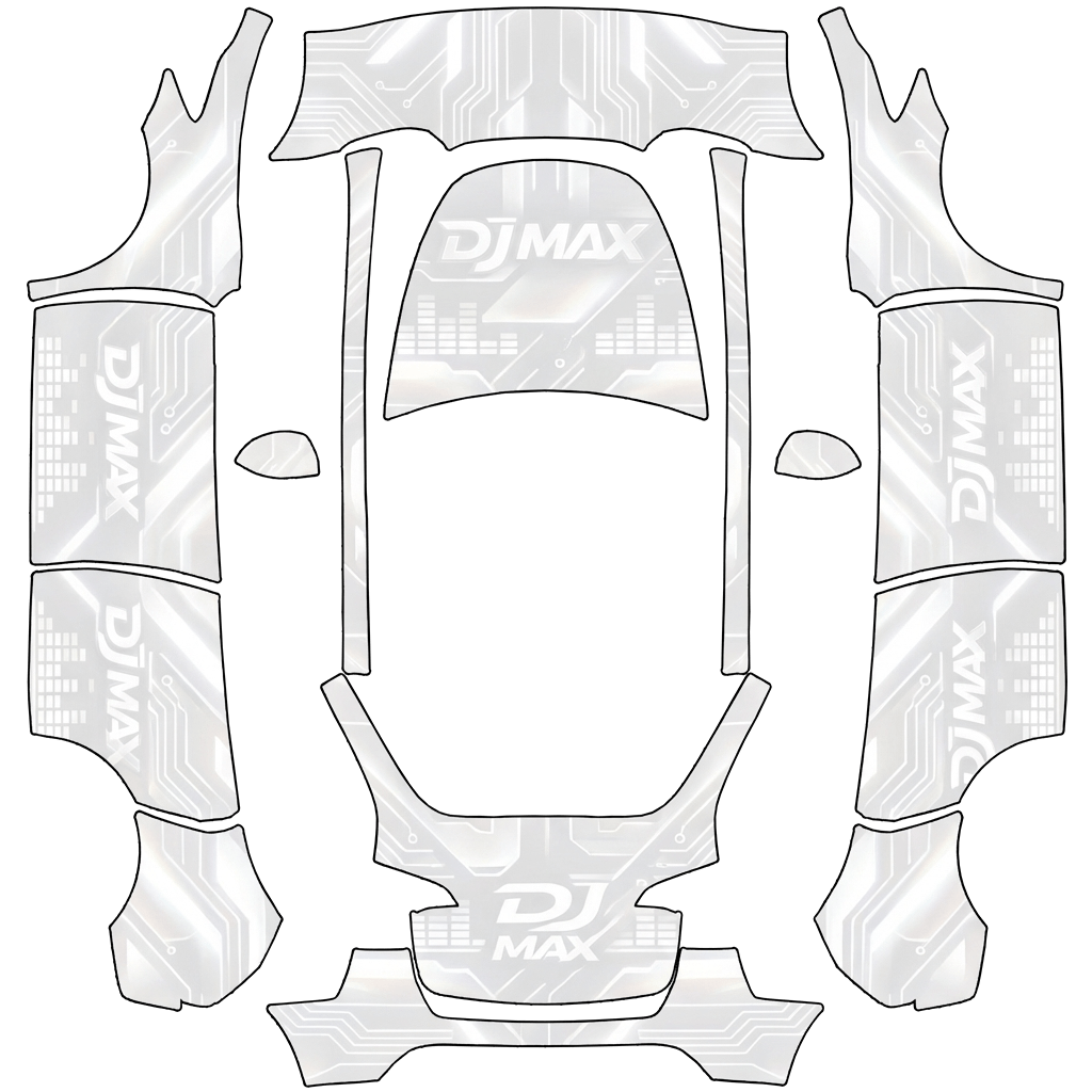 Wrapdesign voor Model Y - flat wrap PNG for Model Y Paint Shop