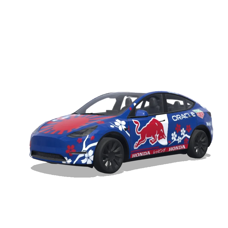 Tesla Model Y custom wrap design