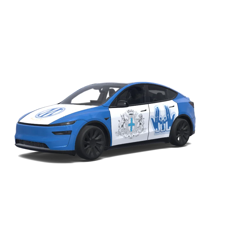 Olympique Marseille OM JUL Vélodrome - Tesla Model Y (2025+ Premium) wrap
