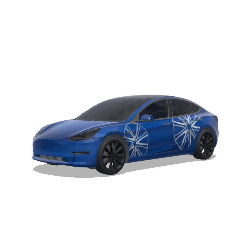 Diseño de wrap personalizado para Tesla Model 3
