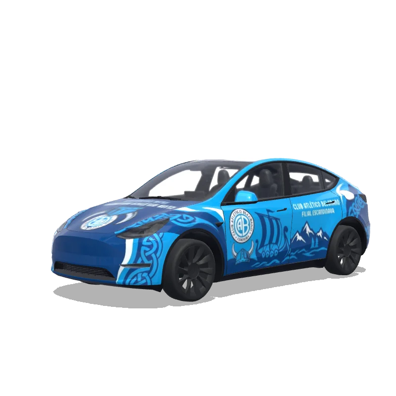 Tesla Model Y custom wrap design
