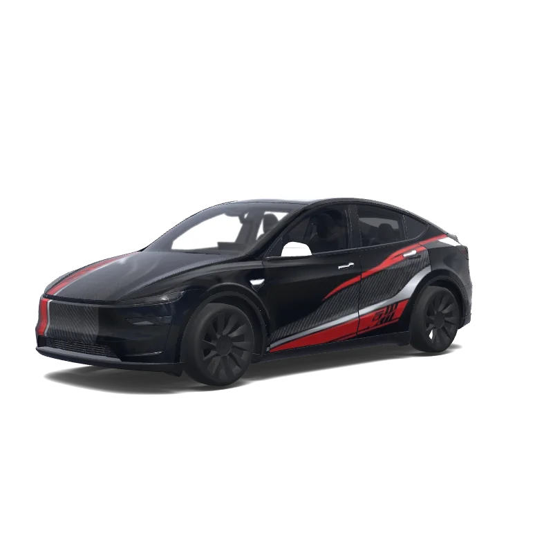 Tesla Model Y (2025+ Premium) tilpasset wrap-design