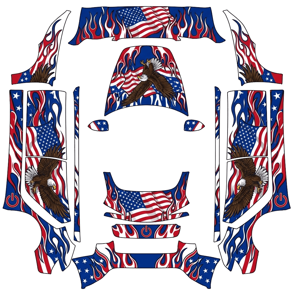 Model 3 Wrap Design - flat wrap PNG for Model 3 (2024+ Standard/Premium) Paint Shop