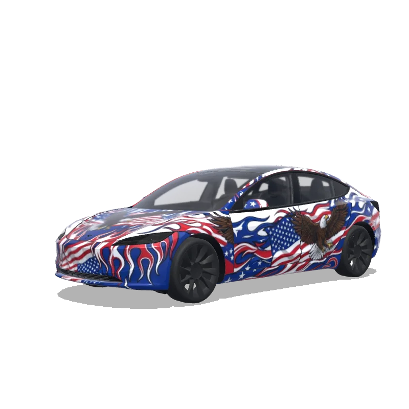 Tesla Model 3 (2024+ Standard/Premium) custom wrap design