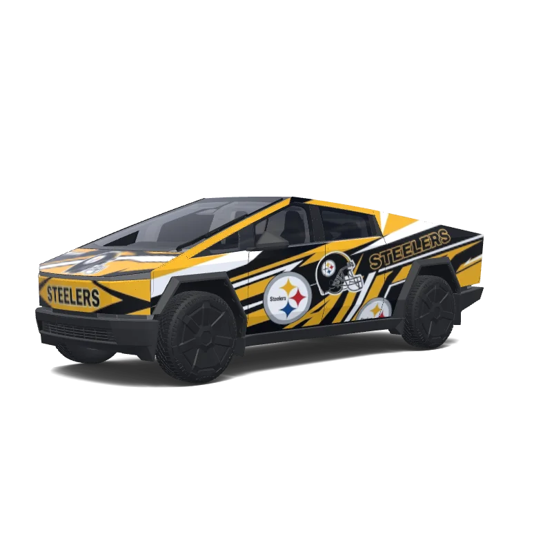 Tesla Cybertruck tilpasset wrap-design