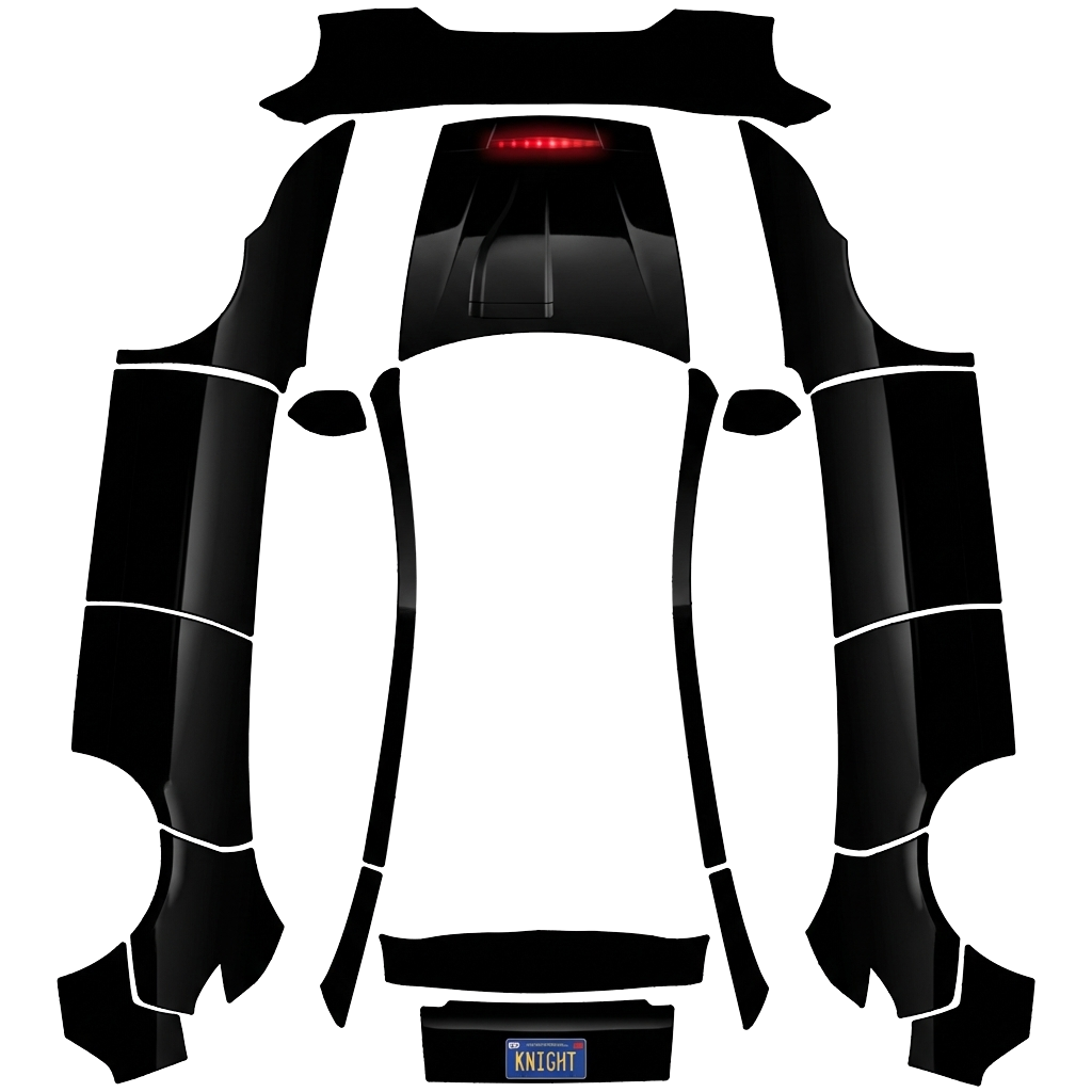 Model Y-folieringsdesign - flat wrap PNG for Model Y (2025+ Premium) Paint Shop