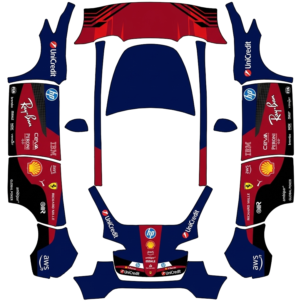 Model Y Wrap Design - flat wrap PNG for Model Y Paint Shop