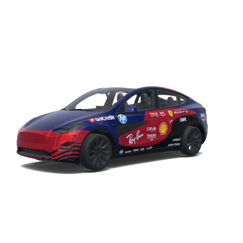Tesla Model Y custom wrap design