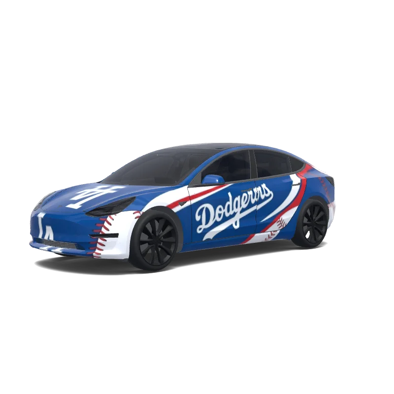 Tesla Model 3 anpassad wrap-design