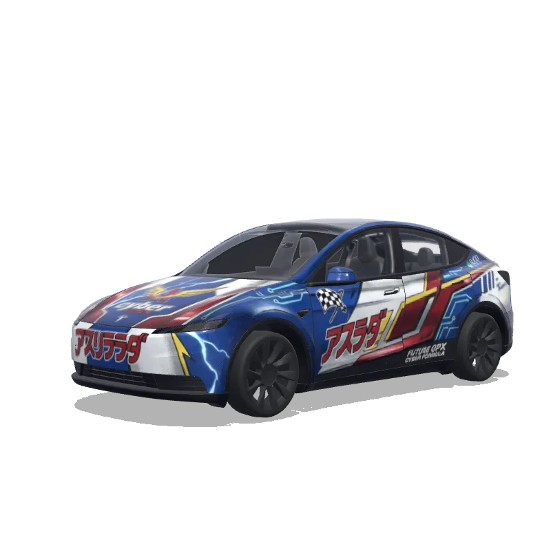 Tesla Model Y (2025+ Standard) custom wrap design