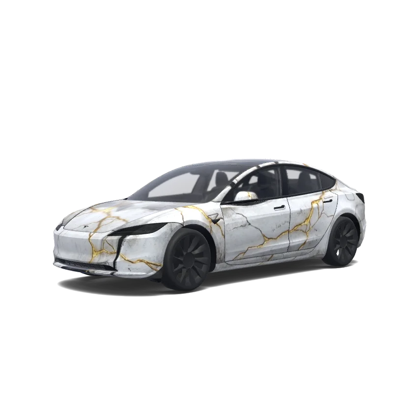 Tesla Model 3 (2024+ Standard/Premium) custom wrap design
